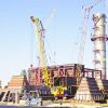 Construction of industrial buildings and assemblage of gas treating of Stahanovskij plant of ferroalloys